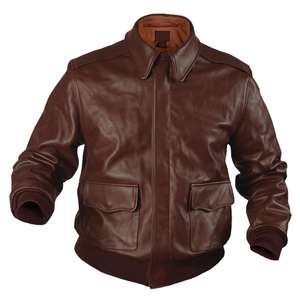 Veste en cuir à doublure matelassée pour homme Top Design 100% de haute qualité avec col montant et manches complètes-personnalisable pour la saison hivernale - Product Image 1