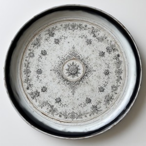 Placa de carga de resina de mármol de cobre con patrones giratorios y matices metálicos para presentaciones de cenas tradicionales de primera calidad - Product Image 3