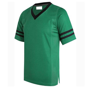 T-shirt court surdimensionné personnalisé pour hommes Mesh Jersey Imprimé Vintage Unisex American Football Streetwear Adult V Neck Sportswear - Product Image 1