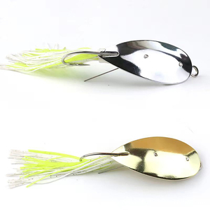 Esche Spinner Anti-Erba all'Ingrosso con Gonne in Silicone Sonore e Ami Singoli, Attrezzatura da <span class=keywords><strong>Pesca</strong></span> a Lunga Gittata per Bass e Luccio - Product Image 3