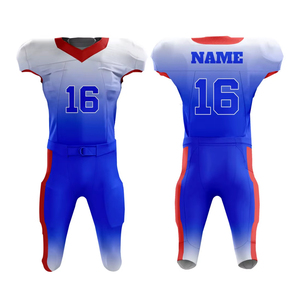 Conjunto de Uniforme de Fútbol Americano INDEX APPAREL para Hombre, Cuello en V, Manga Corta, Sublimado, Color Degradado, Ajustado, para Adultos - Product Image 5