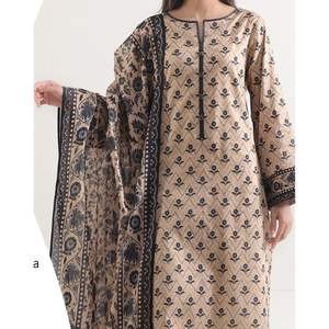 Traje Salwar Kameez Pakistaní de Tela Estampada de Verano 2026, de Secado Rápido, Ligero, con Bordado Formal, para Uso Casual y de Fiesta - Product Image 6