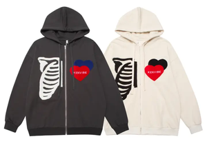 Sudadera con capucha de hombre de talla grande con logotipo personalizado de muestra gratis con sudadera de chenilla francesa bordada con capucha bordada - Product Image 3