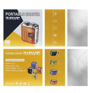 Mini rasoir électrique pour homme à double lame, rasoir rotatif portable pour voyage, rasoir humide et sec, lame détachable, remplacement de la lame IPX7, rasoir lavable - Product Image 1