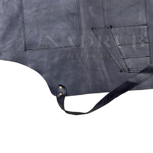 Premium Vintage Leather BBQ Cooking <b>Apron</b> <b>Waterproof</b> Custom Logo Option Duty Canvas Leather for Restaurant & Bar Uniforms - Product Image 5