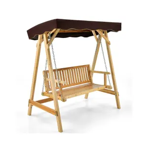热卖户外家具-木制秋千椅现代设计实木庭院秋千高品质来自越南
