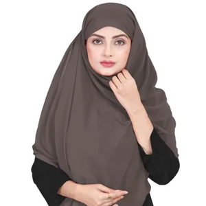 Hijab en fausse georgette au design subtil pour adultes Dupattas pour vêtements indiens et pakistanais - Product Image 1