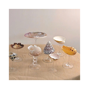 Decoración DE BODA artesanal: elegantes copas de vino de concha marina, Copas de concha costera, artesanías naturales, gran oferta - Product Image 4