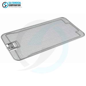 Couvre-panier uniquement pour panier plat, en acier inoxydable durable, manuel, réutilisable, conçu pour l'autoclave et l'usage médical - Product Image 1