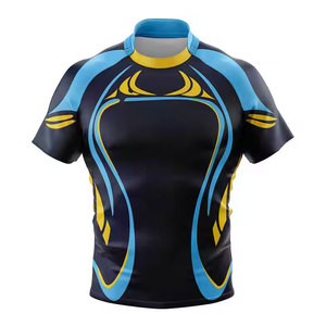 Maillots de rugby personnalisés de haute qualité, sublimation personnalisée, unisexe, grande taille, respirant, coupe-vent, évacuation de l'humidité, vêtements de sport personnalisés - Product Image 3
