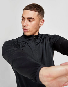 Survêtement de haute qualité en polyester 100% avec poches latérales pour hommes, ensemble de jogging 2 pièces pour la course athlétique d'hiver - Product Image 3