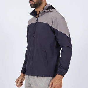Veste de randonnée imperméable en toile à col montant avec logo frontal, personnalisable, unisexe, coupe-vent d'hiver, pour homme, pour l'extérieur, 2026 - Product Image 3