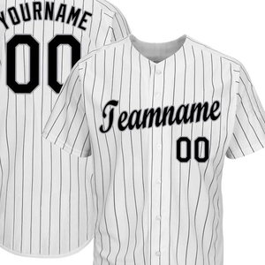 Maillots de baseball imprimés personnalisés en gros de haute qualité 100% polyester pour hommes - Product Image 5