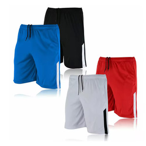 Con bolsillos con cremallera, pantalones cortos deportivos transpirables ligeros de secado rápido para entrenamiento de gimnasia para hombres - Product Image 1
