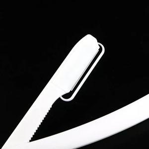 Rasoir jetable à lame droite simple, manche en plastique/bambou/bois de haute qualité, lame en acier inoxydable, pour salon de coiffure - Product Image 6