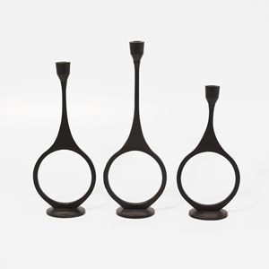 Portavelas de aluminio minimalista y moderno, diseño elegante para decoración del hogar, decoración navideña, configuración de sala de estar, mesa de boda - Product Image 6