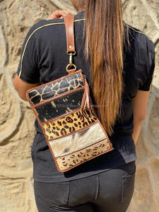 Bolso de mano de piel auténtica hecho a mano para mujer, Pochette elegante, billetera de cuero - Product Image 3