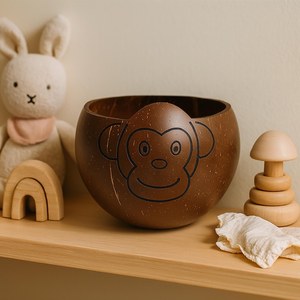 Tazón para Servir Hecho a Mano con Cáscara de Coco Natural, Ecológico, Duradero, Reutilizable y Apto para Lavavajillas, para el Hogar, Cocina, Restaurante y Cafetería - Product Image 4