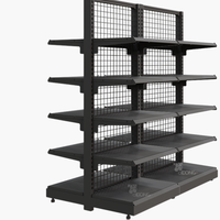 Étagères de supermarché en métal à grille de rayonnage Display Mart pour magasin de détail - Service OEM disponible