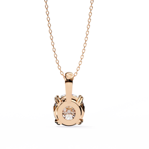 Pendentif en or 18 carats avec diamant et pierre précieuse de laboratoire - Product Image 2