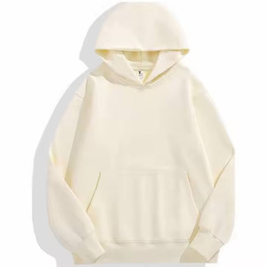Venta al por mayor sudaderas con capucha lisas 480gsm Polar Fleece en blanco personalizado de algodón pesado de alta calidad Sudadera con capucha sin cuerdas para hombres y mujeres - Product Image 5
