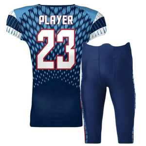 Tenues de football américain personnalisées pour hommes adultes, 100% polyester respirant et à séchage rapide, taille plus, impression numérique, nom d'équipe personnalisé - Product Image 1