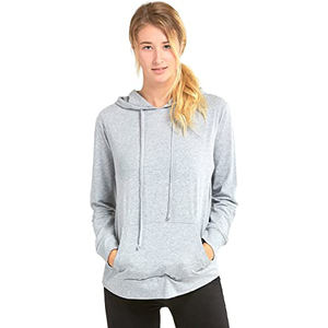 Venta al por mayor de alta calidad de encargo de manga larga sudaderas con capucha para las mujeres Anti-Pilling transpirable ropa de invierno con el logotipo frontal - Product Image 1