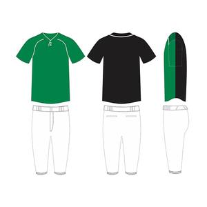 Maillot d'équipe d'uniforme de softball cousu à impression numérique par sublimation de couleur unie sur mesure - Product Image 2