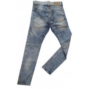 กางเกงทรงดินสอฮิปฮอปสำหรับผู้ชาย, กางเกงยีนส์ผ้าฝ้ายสีบริสุทธิ์วินเทจซักได้กางเกงทำงานกางเกงขายาวผ้ายืดทรงสกินนี่ฟรีไซส์ - Product Image 2