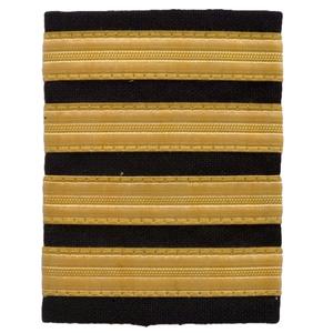 Épaulettes de marine à enfiler, rangs militaires, en fil métallique tressé 10 mm, à dos en feutre noir, pour blazer, broderie faite main - Product Image 5