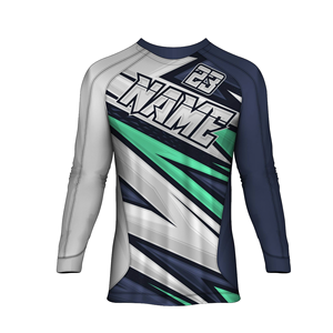 เสื้อเจอร์ซีย์มอเตอร์ครอสแขนยาวพิมพ์ลายแบบซับลิเมชั่นสำหรับผู้ชาย OEM เสื้อเจอร์ซีย์จักรยานเสือภูเขาดาวน์ฮิลล์ เสื้อผ้ามอเตอร์ไซค์มอเตอร์ครอส - Product Image 2