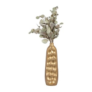 Jarrón Decorativo de Metal Dorado Hecho a Mano con Diseño Único, Centro de Mesa Decorativo de Diseño Moderno para Sala de Estar - Product Image 5