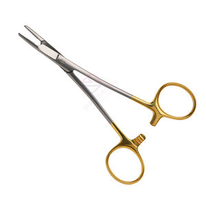 Pinzas Portaagujas Olsen Hegar TC de 14 cm, Acero Inoxidable Alemán Semi-Enchapado en Oro, Herramienta de Cirugía de Precisión Manual de Alta Calidad - Product Image 1