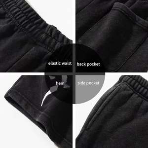 High Quality Breathable Elastic Waist Cotton Men's Streetwear <b>Shorts</b> Stylish Athletic High Street Plus Size Wholesale - Product Image 4