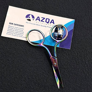 กรรไกรเย็บปักถักร้อยเคลือบสีรุ้งเกรดอุตสาหกรรมงานตัดเย็บแบบพรีเมียมงานตัดเย็บงานตัดเย็บผ้ารายละเอียดดี - Product Image 4