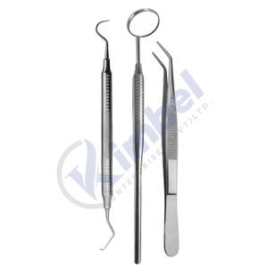 Juego de examen de higiene bucal dental de 4 piezas suministro directo de fábrica instrumentos quirúrgicos - Product Image 3