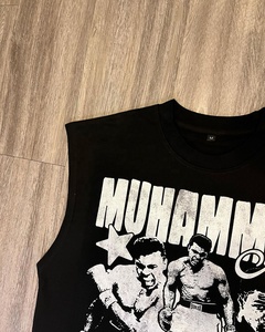 Logotipo personalizado Deportes Hombre O-cuello Tank Tops Fitness Chaleco Tank Top Hombre Anime Singlet Entrenamiento Tallas grandes Hombres Camiseta sin mangas - Product Image 2