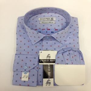 เสื้อเชิ้ตแขนยาวผู้ชายลำลองสำหรับฤดูร้อนปี 2025 ขายส่ง ผ้าป๊อปลินคอตตอน 100% คอตั้ง ผ้าทอ ดีไซน์ทันสมัยล่าสุด - Product Image 6