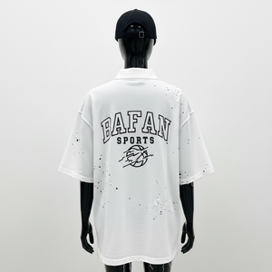 Camiseta Polo para Mujer, Algodón Jersey Premium GSM, Suave y Transpirable, Blanca, Corte Holgado, Logotipo Personalizado con Serigrafía, Camisetas Polo de Algodón para Mujer - Product Image 2