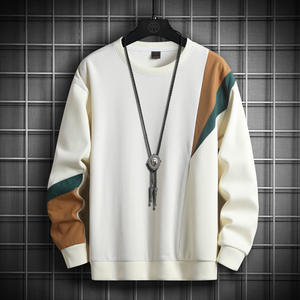 Nuevas sudaderas con capucha de cuello redondo para hombre, suéter Vintage hermoso en Color gris, camiseta informal de manga larga para hombre - Product Image 4