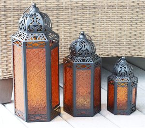 Linterna Clásica de Metal Duradera para Ramadán, Decoración Festiva para el Hogar que Crea un Ambiente Festivo Cálido - Product Image 5