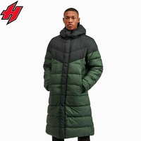 Manteau coupe-vent respirant sur mesure, bomber de haute qualité pour homme, manteau épais à capuche, veste d'hiver chaude en duvet de canard, longue veste matelassée
