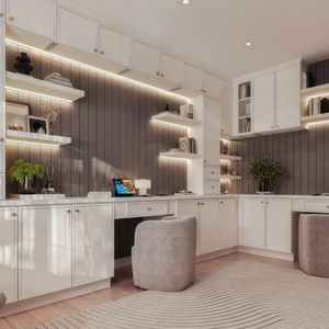 Armarios de cocina multifuncionales modernos de madera maciza con puertas de MDF Conjuntos listos para montar directos de fábrica - Product Image 5