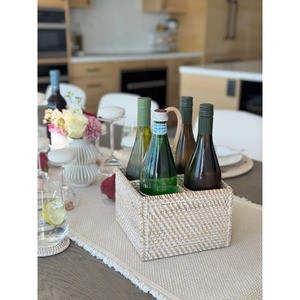 Cesta de Ratán Natural Artex Green Earth, 4 Compartimentos, Hecha a Mano, Ecológica, Moderna, Rectangular, Multiusos, Hecha en Hanói, Vietnam - Product Image 6