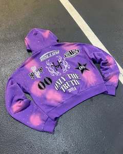 À la mode décontracté Streetwear vêtements pour hommes Vintage brodé Logo français Terry Hoodies léger Sport Wear Hoodies - Product Image 4