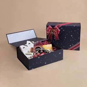 Boîte cadeau bleue avec couvercle-boîte cadeau magnétique-boîtes-cadeaux Galaxy pour cadeaux, fête d'anniversaire, vacances, Noël-grand étoilé - Product Image 6