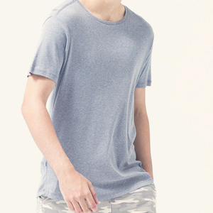 T-shirt uni pour hommes au design unique et personnalisé Prix de gros OEM Vente en gros T-shirt imprimé personnalisé T-shirt de fitness pour hommes - Product Image 3