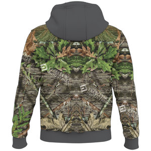 Sudaderas con capucha de diseño de camuflaje para hombre de caza hechas a medida Nuevo diseño Ropa de invierno informal Patrón de estampado de cremallera ligera con capucha de lana - Product Image 2