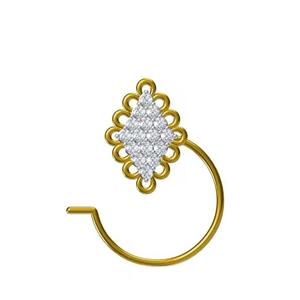 Touch of Sparkle Nose Artistry Wholesale 18K <b>Fine</b> Nose Pin for Women Elegant Minimalist <b>Jewelry</b> in Gold and Diamond for Everyday - Product Image 1