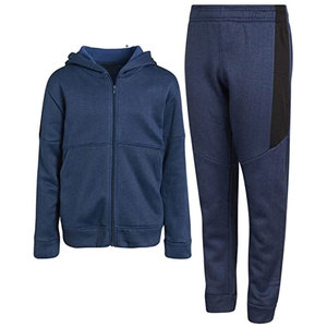 Venta al por mayor sudaderas con capucha personalizadas Casual chándal liso Jogging cálido suave sudor trajes Fitness bordado algodón chándales conjuntos para hombres - Product Image 3